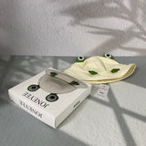 JONEYEE Frog Bucket Hat Cute Fisherman Hat Frog Bucket Sun Protection Cap Wide Brim Fisherman Hat for Men Women