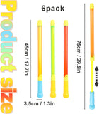 NAKIMO 6PCS Water Squirt Toys, 17.7 Inch Plastic Water Shooter Guns  Summer Outdoor Swimming Pool Beach Party Water Games Party Favors