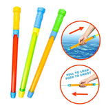 NAKIMO 6PCS Water Squirt Toys, 17.7 Inch Plastic Water Shooter Guns  Summer Outdoor Swimming Pool Beach Party Water Games Party Favors