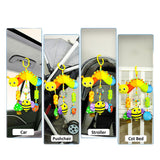 NAKIMO Baby Car Seat Toys Activity Stroller Toy Hanging Plush Toys for Boys Girls 0 3 6 9 10 12 Months, Baby Shower Thank You Gifts