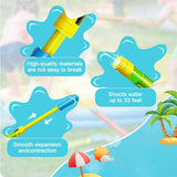 NAKIMO 6PCS Water Squirt Toys, 17.7 Inch Plastic Water Shooter Guns  Summer Outdoor Swimming Pool Beach Party Water Games Party Favors