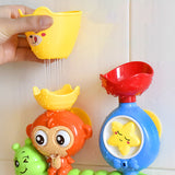 NAKIMO Bath Toys for Toddlers Age 1 2 3 Year Old Girl Boy, Preschool New Born Baby Bathtub Water Toys, Durable Interactive Multicolored Infant Toy