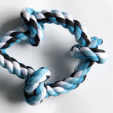 NAKIMO Dog Rope Toys for Large and Medium Dog 3 Feet 5 Knots, Heavy Duty Dental Dog Chew Toys, Tug of War Dog Toy, Cotton Teeth Cleaning