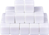 NAKIMO 48 PCS 16MM Blank White Dice for Board Games, DIY, Fun, and Teaching