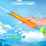 NAKIMO 6PCS Water Squirt Toys, 17.7 Inch Plastic Water Shooter Guns  Summer Outdoor Swimming Pool Beach Party Water Games Party Favors