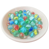 NAKIMO 60 PCS Glass16MM Marbles for Marble Games, DIY and Home Decoration