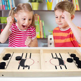 NAKIMO Fast Sling Puck Game, Tabletop Slingshot Games Toys for Boys and Girls,  Board Games for Adults Parent-Child Table Game