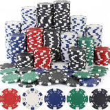 NAKIMO 100 Pcs Poker Chips, 11.5 Gram Poker Chips Set for Card Board Game Texas Holdem