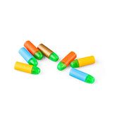 NAKIMO Toy Gun, Soft Bullet Gun Classic Colt Toy Gun 10 Colorful Soft Bullets Ejecting Magazine Slide Action Barrel, Shooting Game Prop for Party, Halloween, Stocking Filler