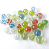 NAKIMO 60 PCS Glass16MM Marbles for Marble Games, DIY and Home Decoration