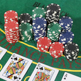 NAKIMO 100 Pcs Poker Chips, 11.5 Gram Poker Chips Set for Card Board Game Texas Holdem