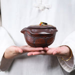 Magicaleast Chinese Zisha Teapot, Yixing Purple Clay Personal Handmade Teapot, Fu Jia Tian Xia