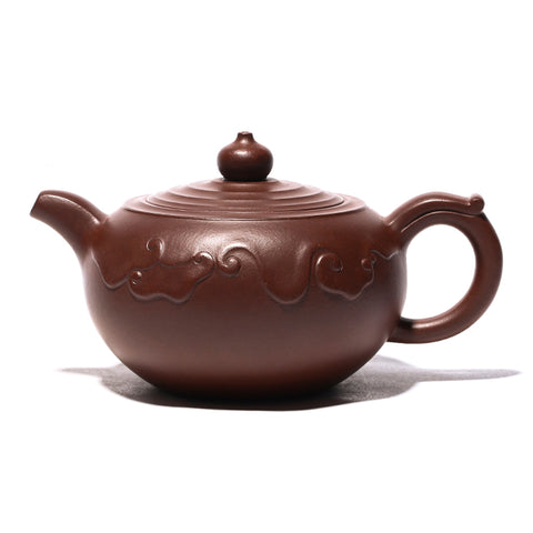 Magicaleast Chinese Zisha Teapot, Yixing Purple Clay Personal Handmade Teapot, Qing Yun Hu