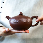 Magicaleast Chinese Zisha Teapot, Yixing Purple Clay Personal Handmade Teapot, Qing Yun Hu