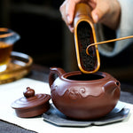 Magicaleast Chinese Zisha Teapot, Yixing Purple Clay Personal Handmade Teapot, Qing Yun Hu