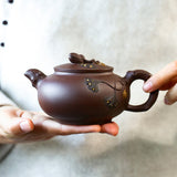 Magicaleast Chinese Zisha Teapot, Yixing Purple Clay Personal Handmade Teapot,Yin Xing Hu