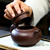 Magicaleast Chinese Zisha Teapot, Yixing Purple Clay Personal Handmade Teapot,Yin Xing Hu