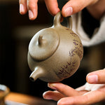 Magicaleast Chinese Zisha Teapot, Yixing Purple Clay Personal Handmade Teapot, Qie Gua Zhu Yun Qing Feng