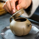 Magicaleast Chinese Zisha Teapot, Yixing Purple Clay Personal Handmade Teapot, Qie Gua Zhu Yun Qing Feng