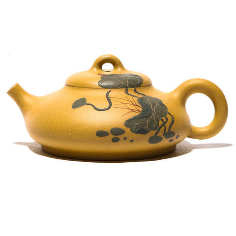 Magicaleast Chinese Zisha Teapot, Yixing Purple Clay Personal Handmade Teapot, He Tang Yue Se