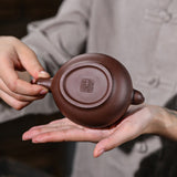 Magicaleast Chinese Zisha Teapot, Yixing Purple Clay Personal Handmade Teapot, Da Lang Tao Sha