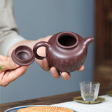 Magicaleast Chinese Zisha Teapot, Yixing Purple Clay Personal Handmade Teapot, Lian Zi