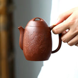 Magicaleast Chinese Zisha Teapot, Yixing Purple Clay Personal Handmade Teapot,Jin Xiu Shan He