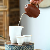 Magicaleast Chinese Zisha Teapot, Yixing Purple Clay Personal Handmade Teapot,Jin Xiu Shan He
