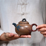 Magicaleast Chinese Zisha Teapot, Yixing Purple Clay Personal Handmade Teapot, Sui Han San You