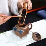 Magicaleast Chinese Zisha Teapot, Yixing Purple Clay Personal Handmade Teapot, Sui Han San You