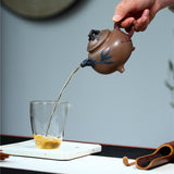 Magicaleast Chinese Zisha Teapot, Yixing Purple Clay Personal Handmade Teapot, Sui Han San You