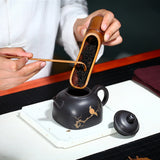 Magicaleast Chinese Zisha Teapot, Yixing Purple Clay Personal Handmade Teapot, Tan Ran Si Fang