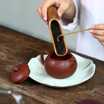 Magicaleast Chinese Zisha Teapot, Yixing Purple Clay Personal Handmade Teapot, Bai Fu Xi Shi