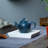 Magicaleast Chinese Zisha Teapot, Yixing Purple Clay Personal Handmade Teapot, Liu Fang Gong Deng