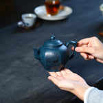 Magicaleast Chinese Zisha Teapot, Yixing Purple Clay Personal Handmade Teapot, Liu Fang Gong Deng