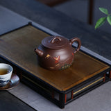 Magicaleast Chinese Zisha Teapot, Yixing Purple Clay Personal Handmade Teapot, Yi Pin Qing Lian