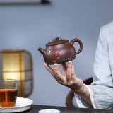 Magicaleast Chinese Zisha Teapot, Yixing Purple Clay Personal Handmade Teapot, Yi Pin Qing Lian