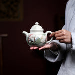 Magicaleast Chinese Zisha Teapot, Yixing Purple Clay Personal Handmade Teapot, Jin Xiu Duo Qiu