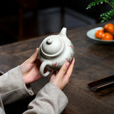 Magicaleast Chinese Zisha Teapot, Yixing Purple Clay Personal Handmade Teapot, Jin Xiu Duo Qiu