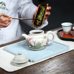 Magicaleast Chinese Zisha Teapot, Yixing Purple Clay Personal Handmade Teapot, Jin Xiu Duo Qiu