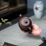 Magicaleast Chinese Zisha Teapot, Yixing Purple Clay Personal Handmade Teapot, Shen Yun