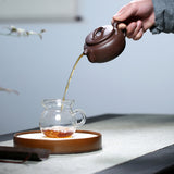 Magicaleast Chinese Zisha Teapot, Yixing Purple Clay Personal Handmade Teapot, Wan Yun