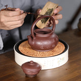 Magicaleast Chinese Zisha Teapot, Yixing Purple Clay Personal Handmade Teapot, Ming Yun Ti Liang