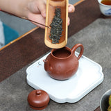 Magicaleast Chinese Zisha Teapot, Yixing Purple Clay Personal Handmade Teapot, Si Ting