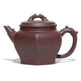 Magicaleast Chinese Zisha Teapot, Yixing Purple Clay Personal Handmade Teapot, Long Yin Fu Man