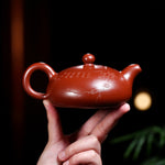 Magicaleast Chinese Zisha Teapot, Yixing Purple Clay Personal Handmade Teapot, Ban Yue