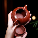 Magicaleast Chinese Zisha Teapot, Yixing Purple Clay Personal Handmade Teapot, Ban Yue