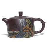 Magicaleast Chinese Zisha Teapot, Yixing Purple Clay Personal Handmade Teapot, Xi Shan Jing Lan