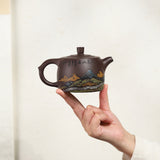Magicaleast Chinese Zisha Teapot, Yixing Purple Clay Personal Handmade Teapot, Xi Shan Jing Lan