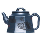 Magicaleast Chinese Zisha Teapot, Yixing Purple Clay Personal Handmade Teapot, Ba Fang Long Quan